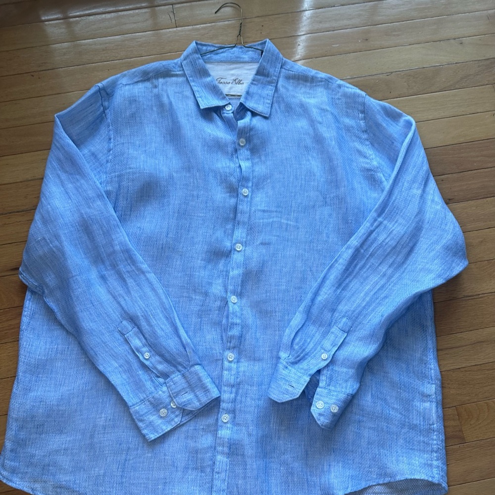 Tasso Elba bottom down shirt  linen